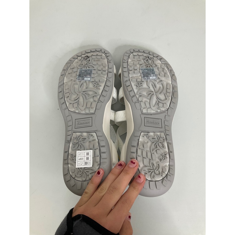 Skechers Slip-ins Reggae Cup My Bestie White Strappy Sandals Womens 10 163544 - Picture 6 of 9